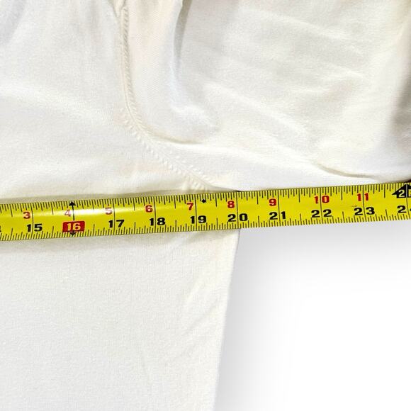 Vintage Talbots Cardigan Womens L Ivory Floral Print V-Neck Cotton Blend Cottage - Picture 8 of 9